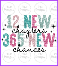 Load image into Gallery viewer, 12 New Chapters Faux Bling Full Color Transfers
