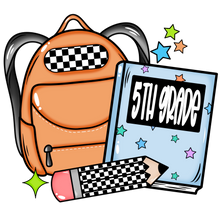 Load image into Gallery viewer, All Grades Backpack- Put In Notes And Backpack Color Full Color Transfers