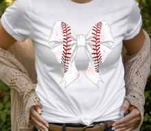 Load image into Gallery viewer, Big Baseball Bow Full Color Transfers