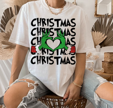 Load image into Gallery viewer, Christmas Stacked With Grinch Hands Full Color Transfers