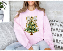 Load image into Gallery viewer, Green Painted Tree With Bow Full Color Transfers