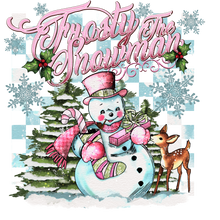 Load image into Gallery viewer, Frosty With Checker Full Color Transfers