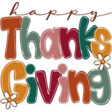 Load image into Gallery viewer, Happy Thanksgiving Doodle Full Color Transfers