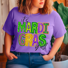 Load image into Gallery viewer, It’s Mardi Gras Yall Faux Bling Full Color Transfers
