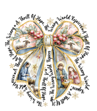 Load image into Gallery viewer, Jesus Christmas Coquette Bow Full Color Transfers