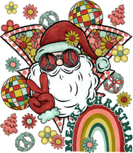 Load image into Gallery viewer, Retro Lightening Santa Full Color Transfers