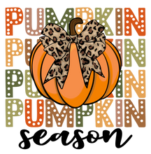 Load image into Gallery viewer, Retro Pumpkin Season Bow Full Color Transfers