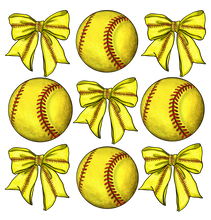 Load image into Gallery viewer, Softball Coquette Full Color Transfers
