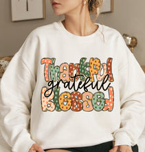 Load image into Gallery viewer, Thankful Grateful Blessed Full Color Transfers
