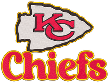 Load image into Gallery viewer, Chiefs Faux Embroidery Full Color Transfers