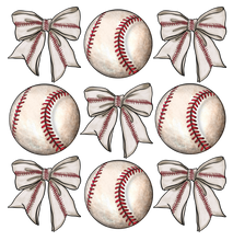 Load image into Gallery viewer, Baseball Coquette Full Color Transfers