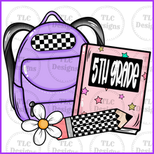 Load image into Gallery viewer, All Grades Backpack- Put In Notes And Backpack Color Full Color Transfers