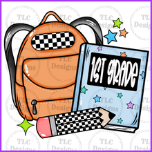 Load image into Gallery viewer, All Grades Backpack- Put In Notes And Backpack Color Full Color Transfers