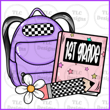 Load image into Gallery viewer, All Grades Backpack- Put In Notes And Backpack Color Full Color Transfers