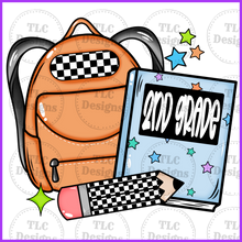 Load image into Gallery viewer, All Grades Backpack- Put In Notes And Backpack Color Full Color Transfers