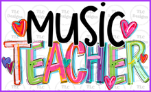 Load image into Gallery viewer, All Teacher - Art Assistant Principal Computer Music Pe Phys Ed Substitute Word Sped & Full Color