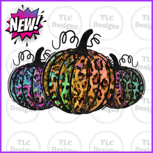 Load image into Gallery viewer, Animal Print Pumpkins Full Color Transfers