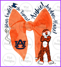 Load image into Gallery viewer, Auburn Tiger Coquette Full Color Transfers