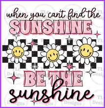 Load image into Gallery viewer, Be The Sunshine With Pocket Full Color Transfers