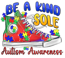 Load image into Gallery viewer, Be A Kind Sole Autism Awareness Full Color Transfers