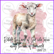 Load image into Gallery viewer, Behold The Lamb Of God Full Color Transfers