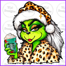 Load image into Gallery viewer, Boujie Lady Grinch With Sb Full Color Transfers