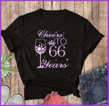 Load image into Gallery viewer, Cheers To 66 Years Full Color Transfers