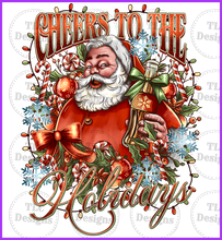 Load image into Gallery viewer, Cheers To The Holidays Full Color Transfers