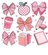 Load image into Gallery viewer, Coquette Teacher Full Color Transfers