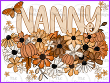 Load image into Gallery viewer, Fall Floral Names Custom Full Color Transfers