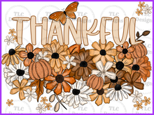 Load image into Gallery viewer, Fall Floral Names Thankful Full Color Transfers