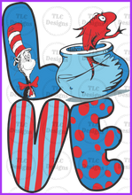 Load image into Gallery viewer, Fish Bowl Love Full Color Transfers