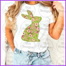 Load image into Gallery viewer, Floral Bunny Full Color Transfers