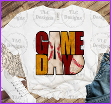 Load image into Gallery viewer, Gameday Baseball Add Color Combo In Notes Full Color Transfers