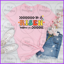 Load image into Gallery viewer, He Is Risen Checker Full Color Transfers