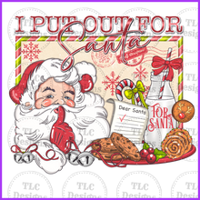Load image into Gallery viewer, I Put Out For Santa Full Color Transfers