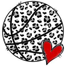 Load image into Gallery viewer, Leopard Basketball- Can Customize With Your Team Name And Colors Full Color Transfers
