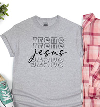 Load image into Gallery viewer, Jesus Stacked Full Color Transfers