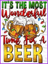 Load image into Gallery viewer, Its The Most Wonderful Time Of Beer Full Color Transfers