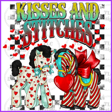 Load image into Gallery viewer, Kisses And Stitches Full Color Transfers
