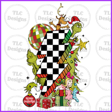 Load image into Gallery viewer, Lightening Grinch Full Color Transfers