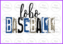 Load image into Gallery viewer, Lobo Baseball With Leopard Full Color Transfers