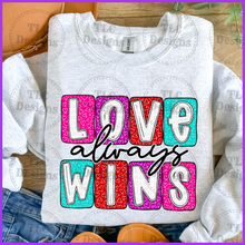 Load image into Gallery viewer, Love Always Wins Full Color Transfers
