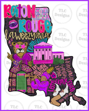 Load image into Gallery viewer, Lsu Bright Colors Full Color Transfers