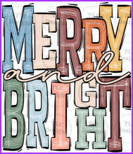 Load image into Gallery viewer, Merry & Bright Boho Full Color Transfers