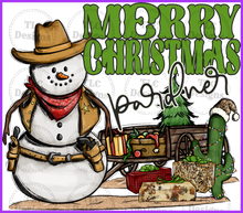 Load image into Gallery viewer, Merry Christmas Pardner Full Color Transfers
