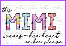 Load image into Gallery viewer, Mimi- Wear Your Heart On Sleeves- 6 Hearts Included (3.5) Full Color Transfers