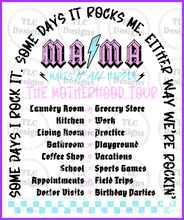 Load image into Gallery viewer, Mom Tour Back Full Color Transfers