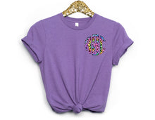 Load image into Gallery viewer, Tie Dye Leopard Print Monogram Full Color Transfers