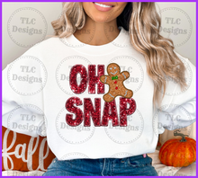 Load image into Gallery viewer, Oh Snap Gingerbread Full Color Transfers
